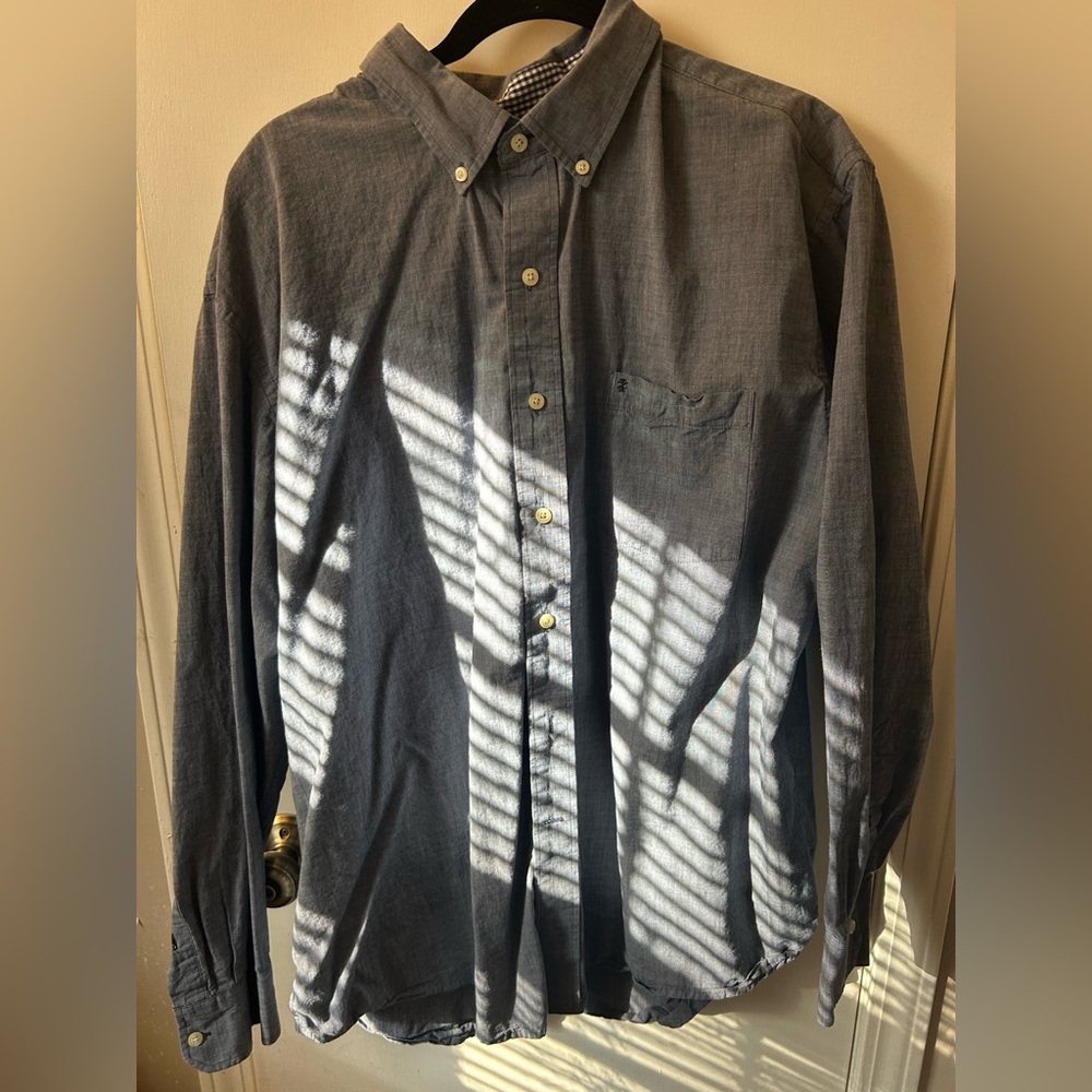 Blue long sleeve button up